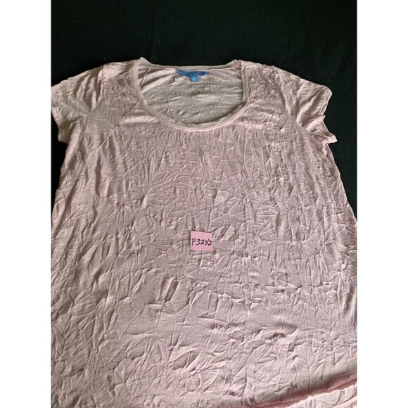 Simply Vera Vera Wang Womens Light Pink Textured Top Large - Picture 4 of 6